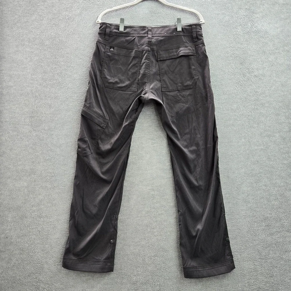 Prana Mens‎ Pants 31Wx30L Gray Straight Fit Nylon Elastane Outdoor Hiking